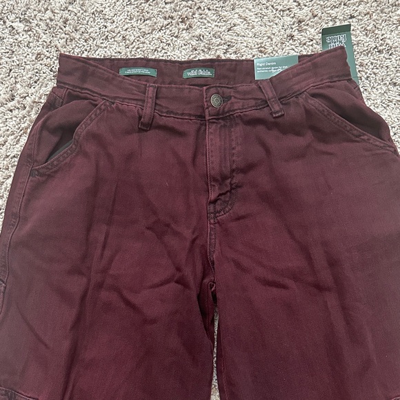 Wild Fable Women's Burgundy Cargo Wide Leg Pants - Picture 4 of 8